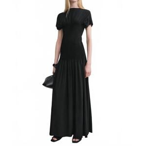a-line long sleeve dress A Line Wedding Dress Satin Bow Back Long Sleeves
